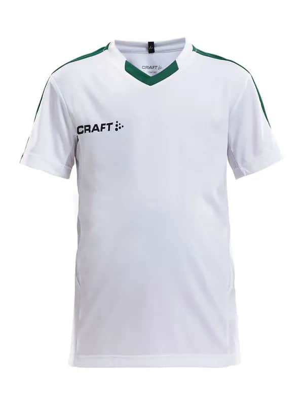 Progress Jersey Contrast Jr - White/Team Green