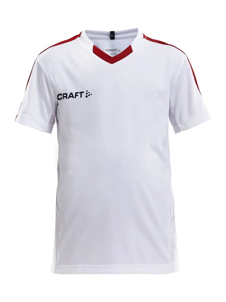Progress Jersey Contrast Jr - White/Bright Red