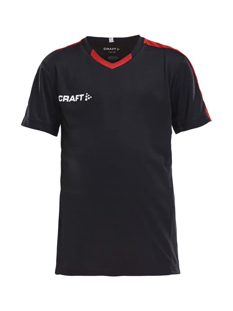 Progress Jersey Contrast Jr - Black/Bright Red