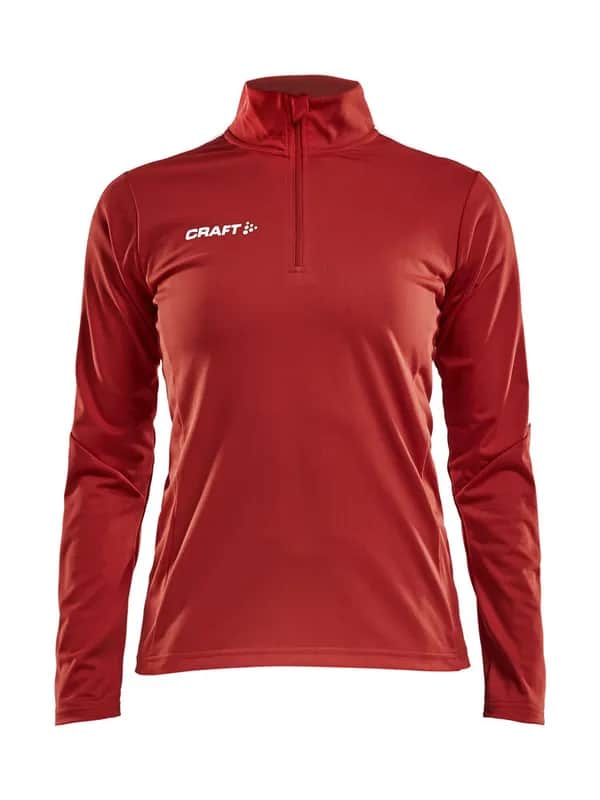 Progress Halfzip Ls Tee W - Bright Red