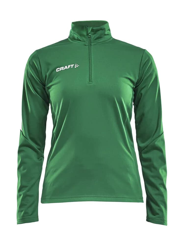 Progress Halfzip Ls Tee W - Team Green