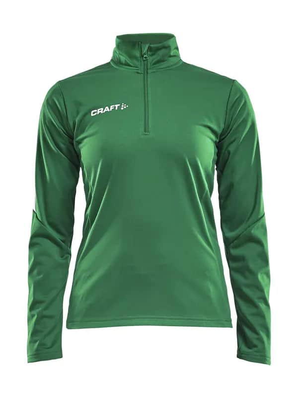 Progress Halfzip Ls Tee W - Team Green