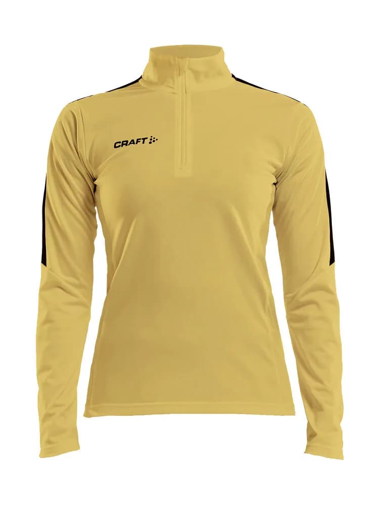 Progress Halfzip Ls Tee W - Sweden Yellow/Black