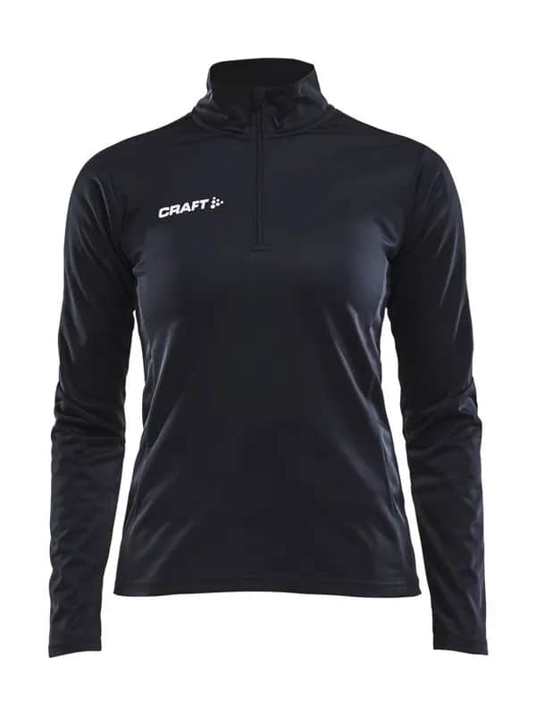 Progress Halfzip Ls Tee W - Black/White