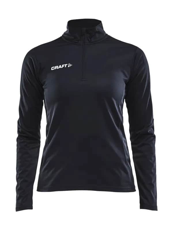 Progress Halfzip Ls Tee W - Black