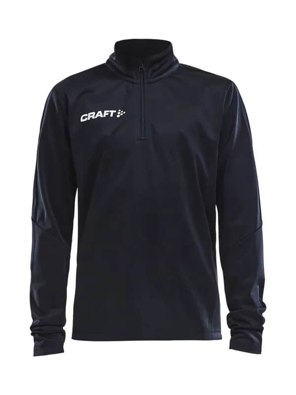 Progress Halfzip Ls Tee Jr - Black