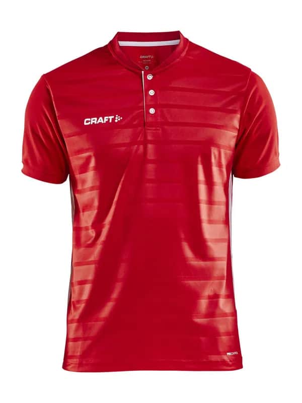 Pro Control Button Jersey M - Bright Red/White