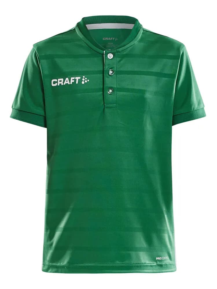 Pro Control Button Jersey Jr - Team Green/White