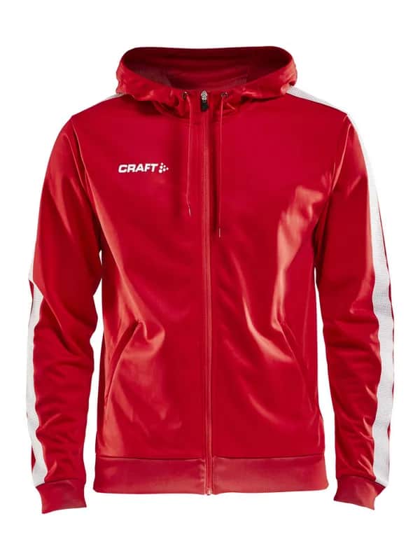 Pro Control Hood Jacket M - Bright Red/White