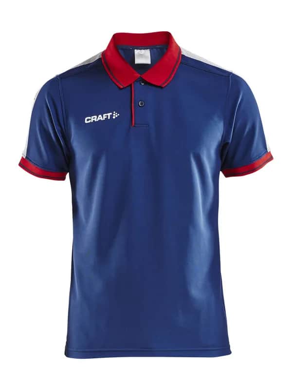 Pro Control Poloshirt M - Navy/Bright Red