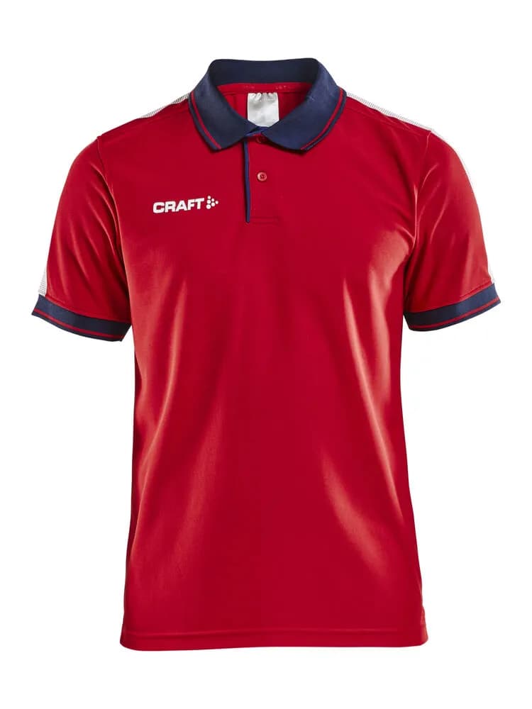 Pro Control Poloshirt M - Bright Red/Navy