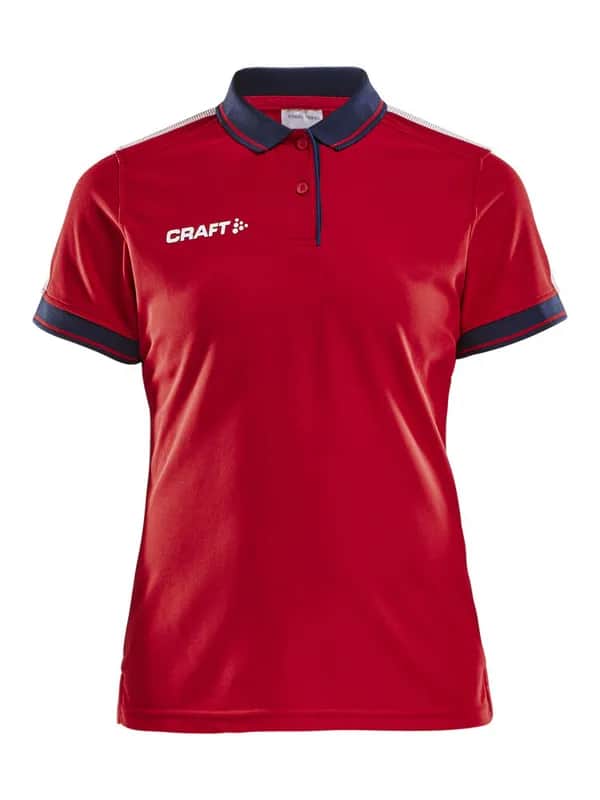 Pro Control Poloshirt W - Bright Red/Navy