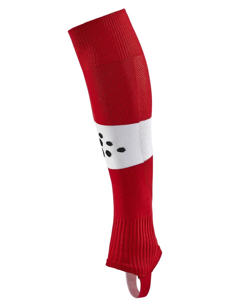 Pro Control Stripe W-O Foot Socks Senior - Bright Red/White