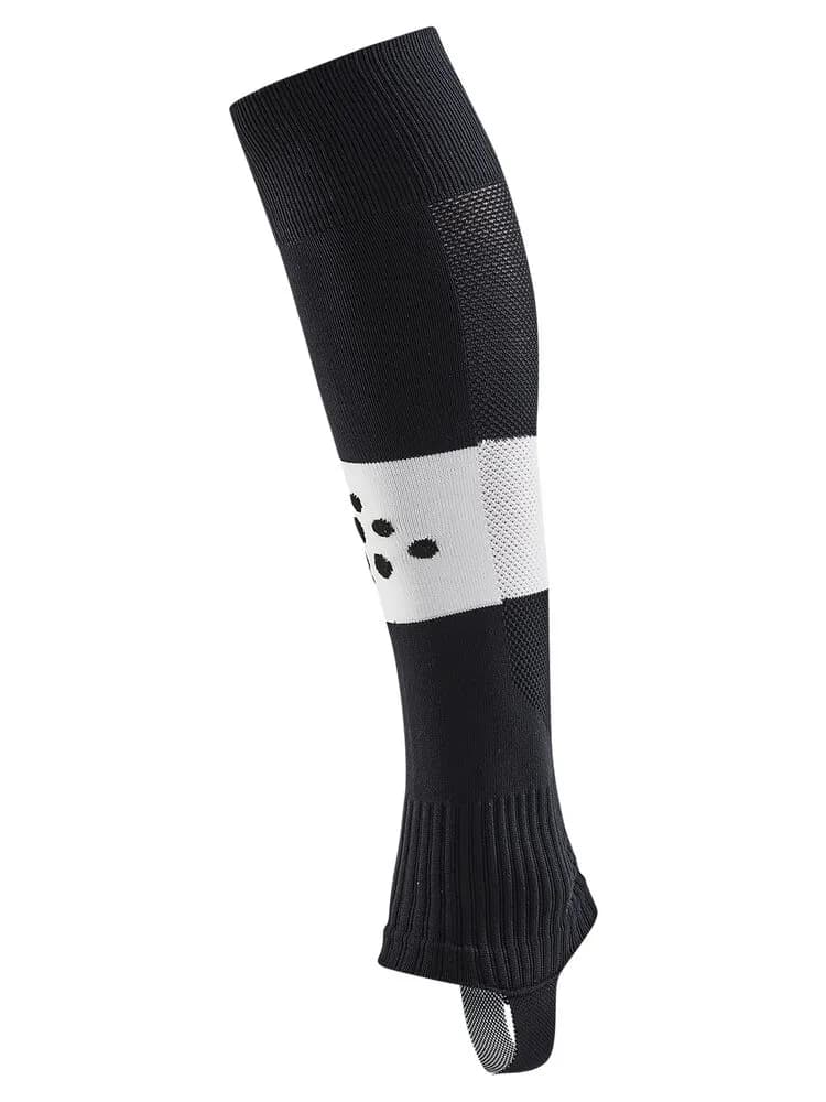 Pro Control Stripe W-O Foot Socks Senior - Black/White