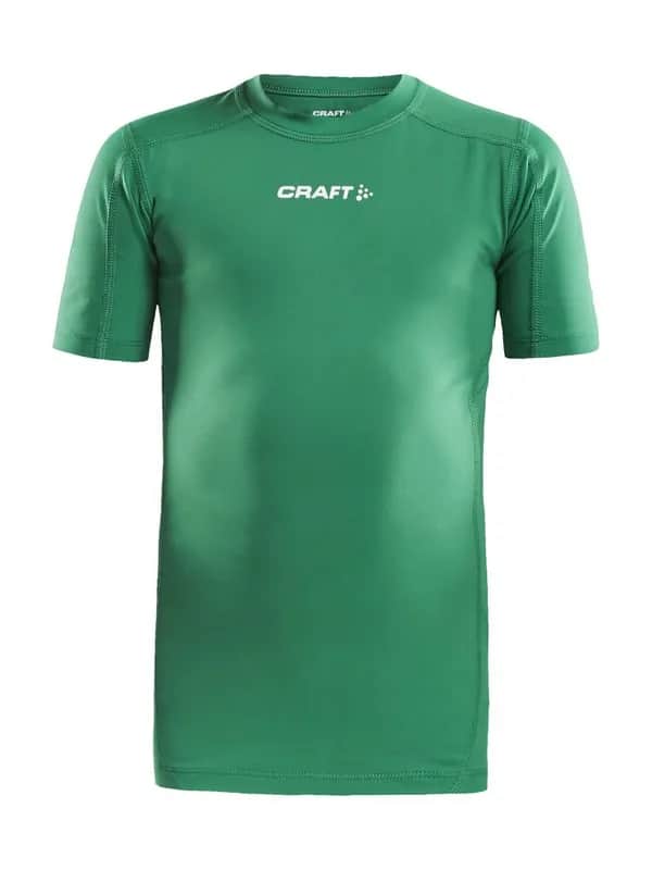 Pro Control Compression Tee Jr - Team Green