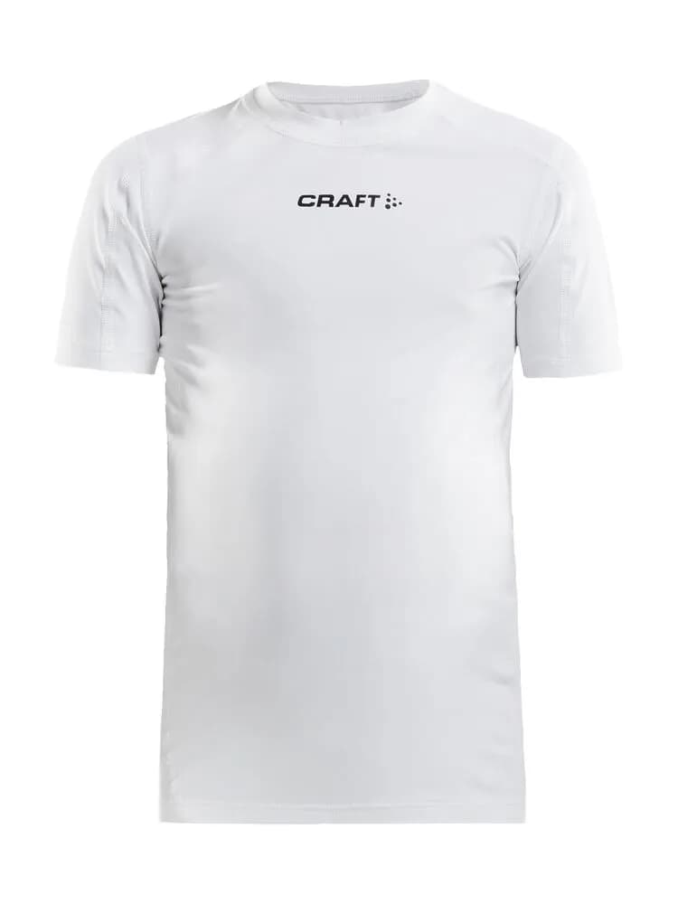 Pro Control Compression Tee Jr - White