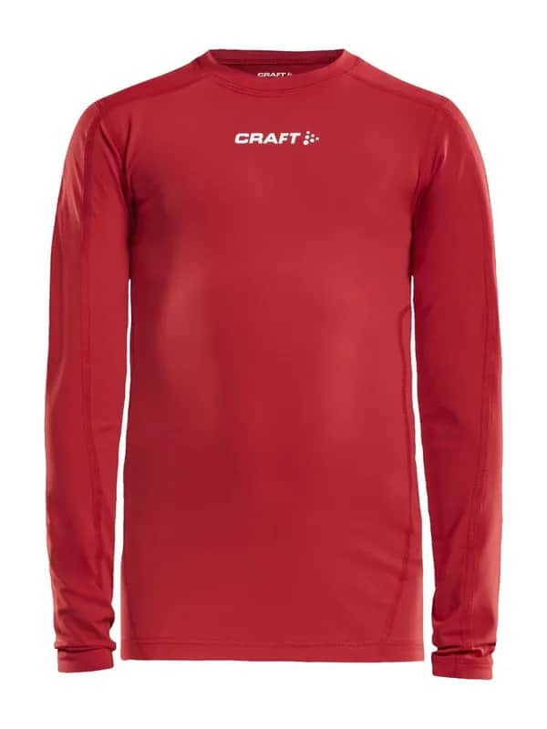 Ability Compression Long Sleeve Jr - Bright Red