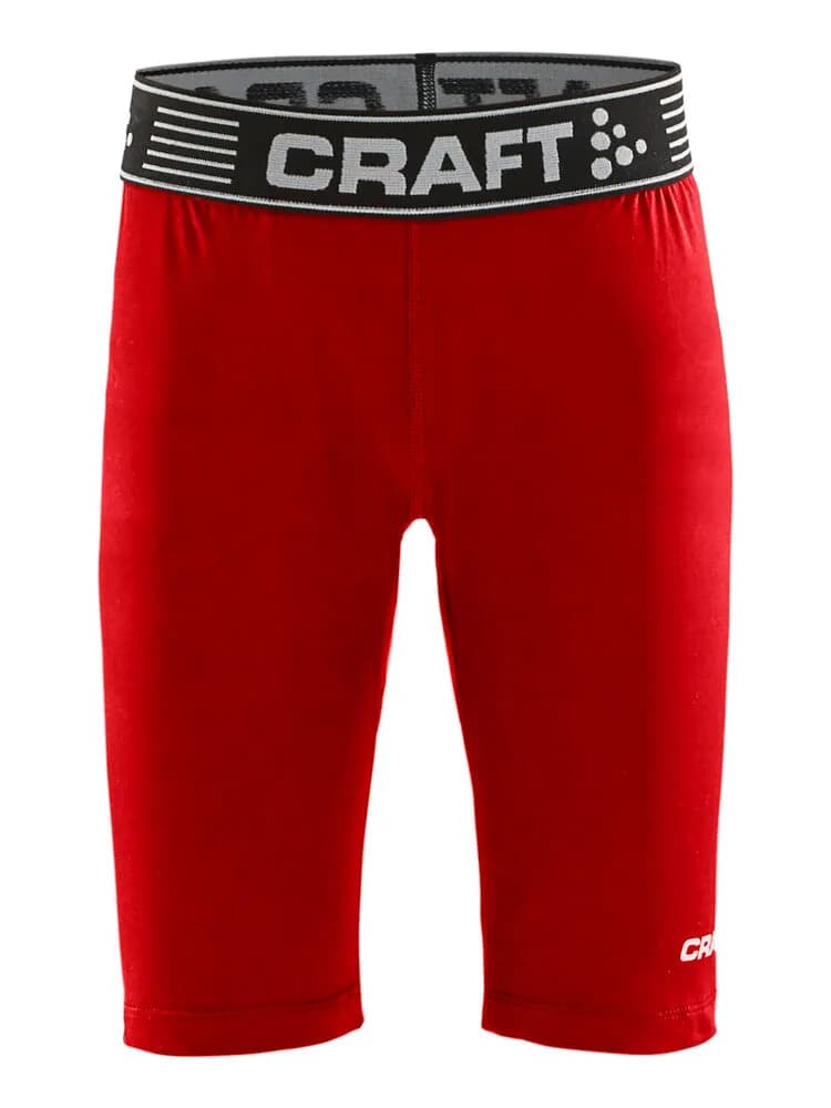 Pro Control Compression Short Tights Jr - Bright Red