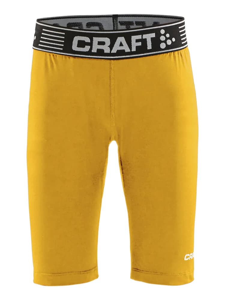 Pro Control Compression Short Tights Jr - Sweden Yellow