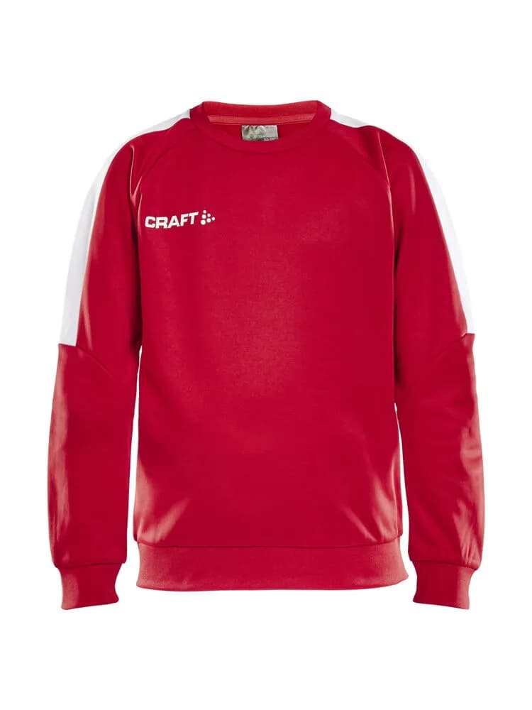 Progress R-Neck Sweater Jr - Bright Red/White