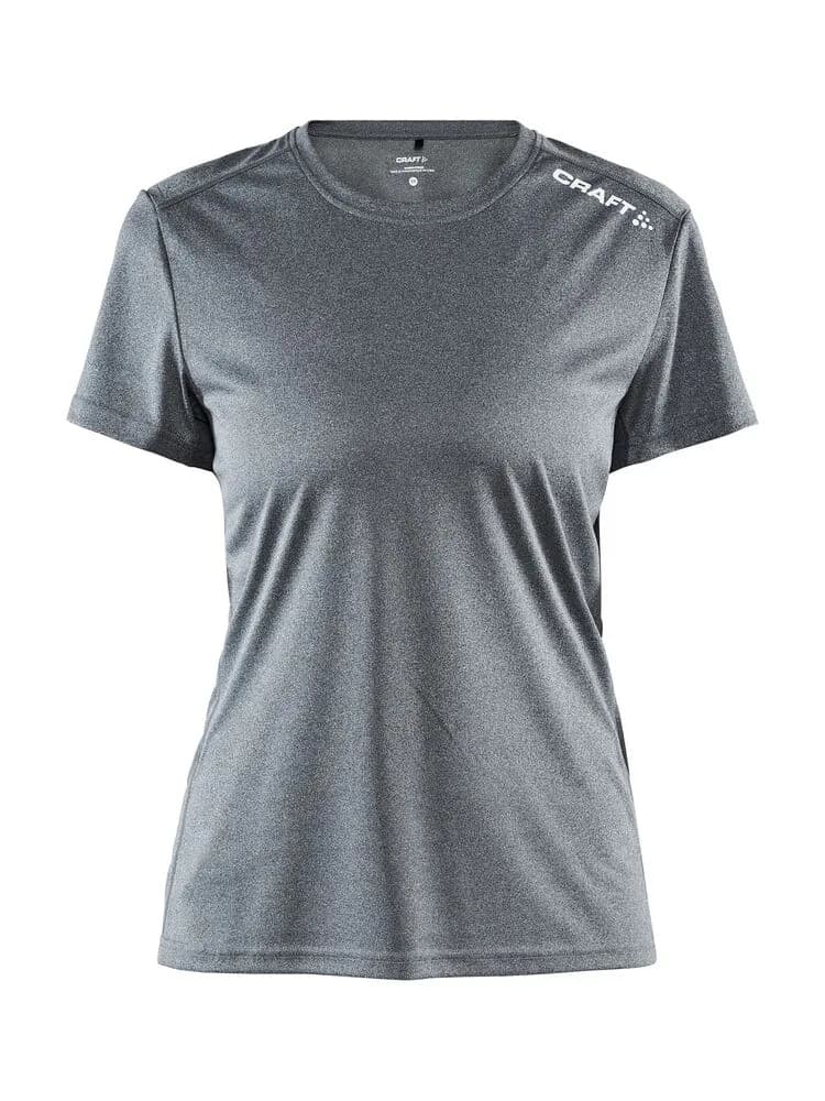 Rush SS Tee W - Dk Grey Melange