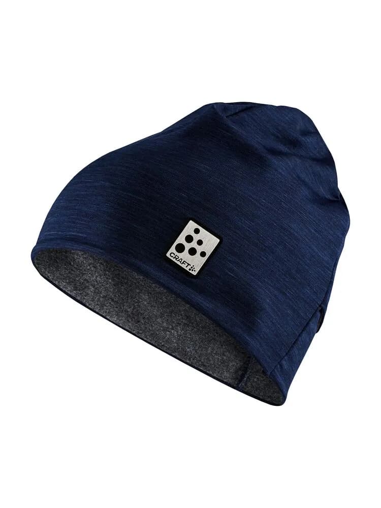 Microfleece ponytail Hat - Blaze-Melange