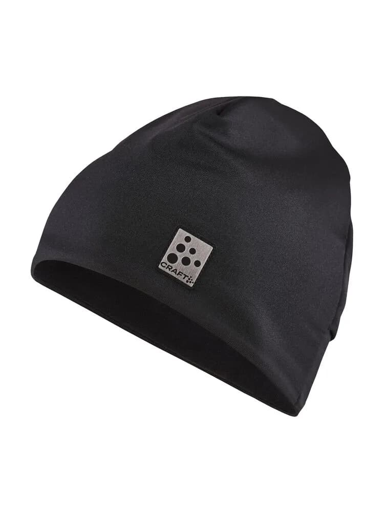 Microfleece ponytail Hat - Black