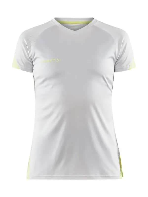 PRO Control Impact Ss Tee W - Ash/Giallo
