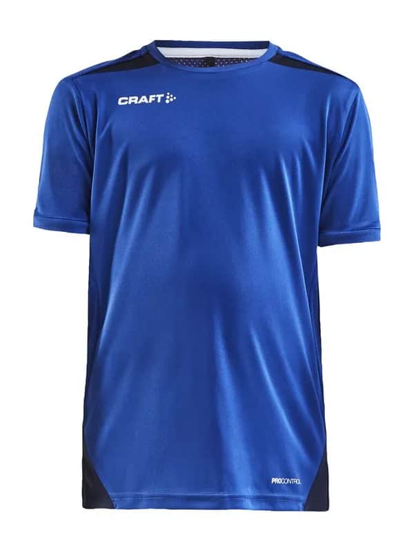 PRO Control Impact Ss Tee Jr - Club Cobolt/Navy