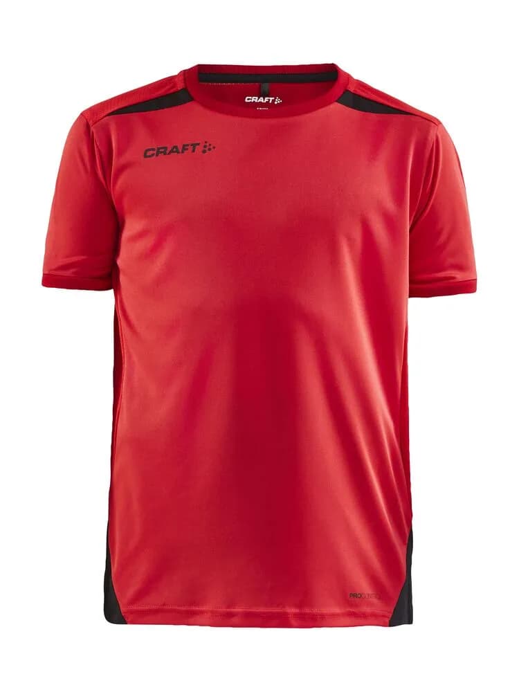 PRO Control Impact Ss Tee Jr - Bright Red/Black