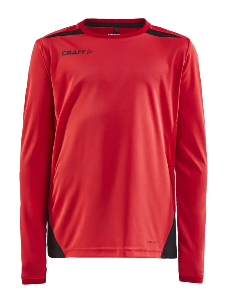 PRO Control Impact Ls Tee Jr - Bright Red/Black