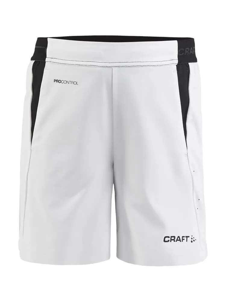Pro Control Impact Shorts Jr - White/Black