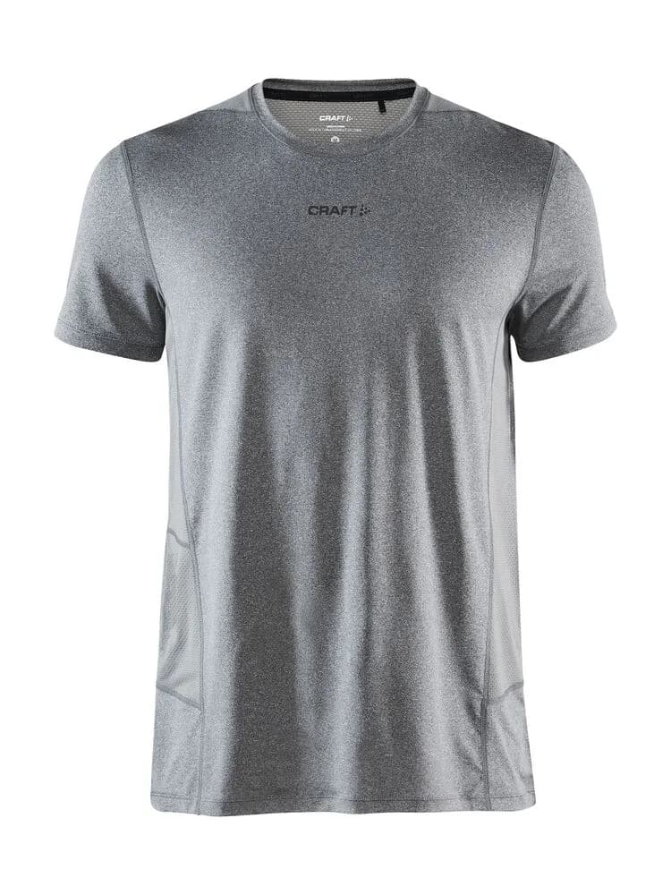 Adv Essence Ss Tee M - Dk Grey Melange
