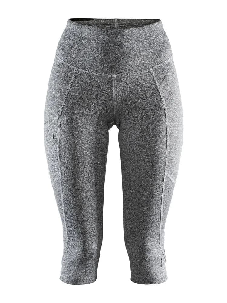 Adv Essence Capri Tights W - Dk Grey Melange