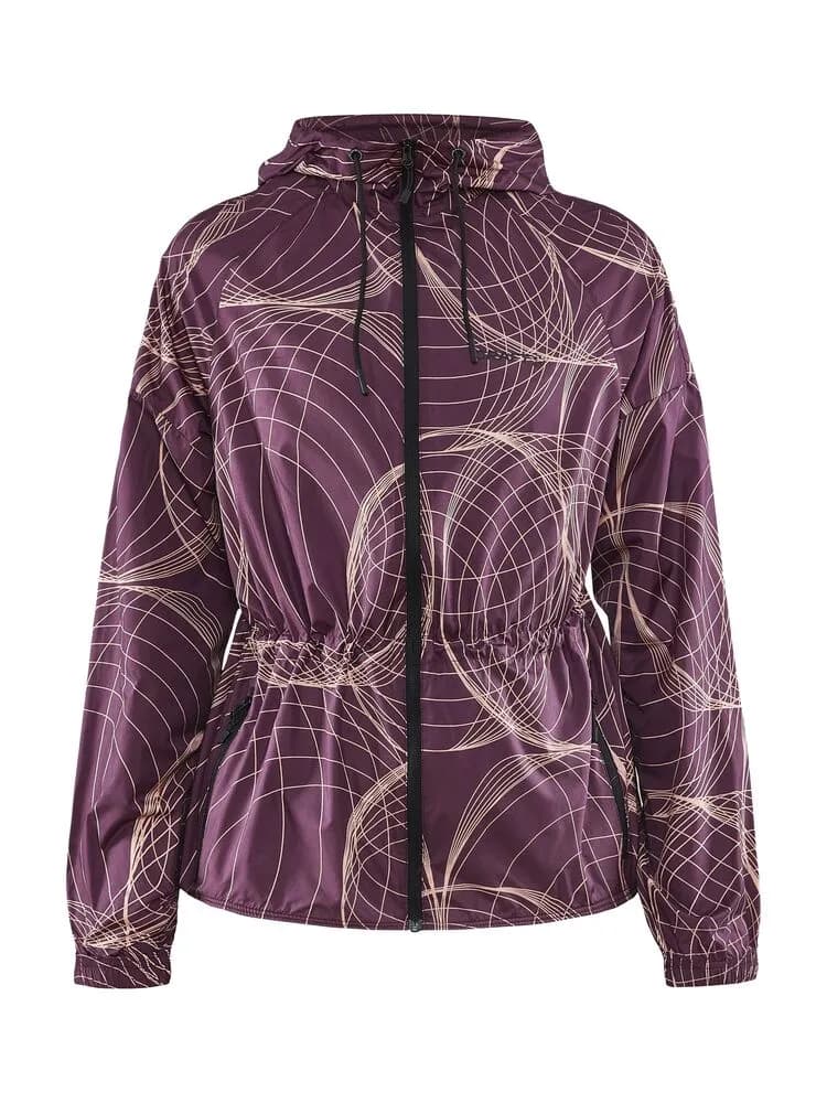 ADV Charge Wind Jacket W - Burgundy-Bleikur