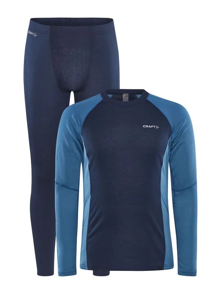 Core Warm Baselayer Set M - Blaze/Whale