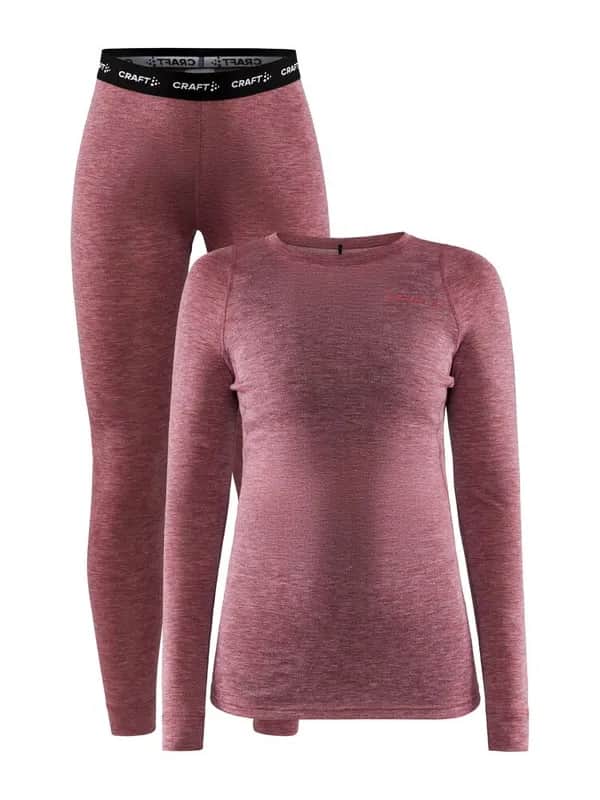 CORE Wool Merino Set W - Rose/Melange