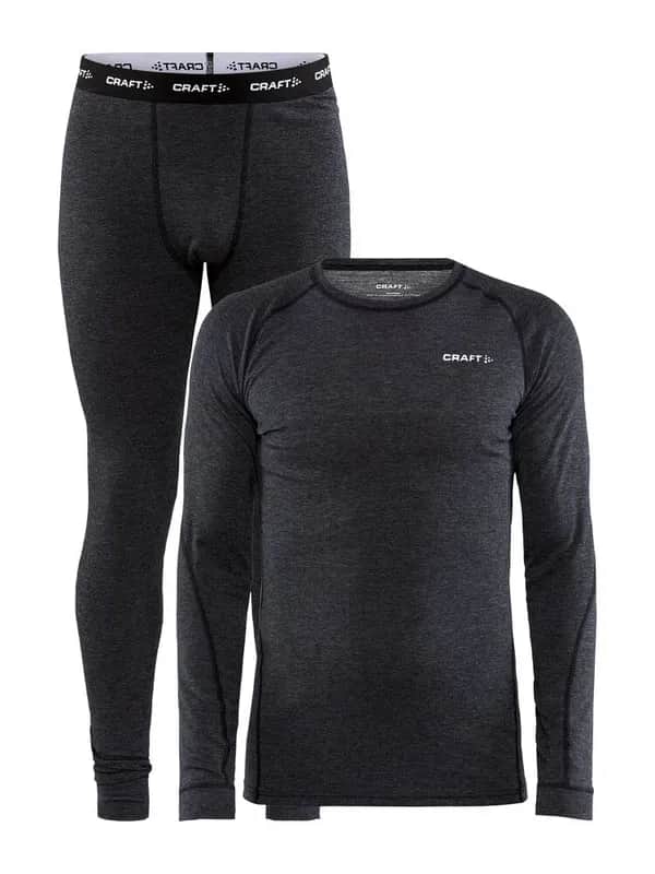 CORE Wool Merino Set M - Black Melange