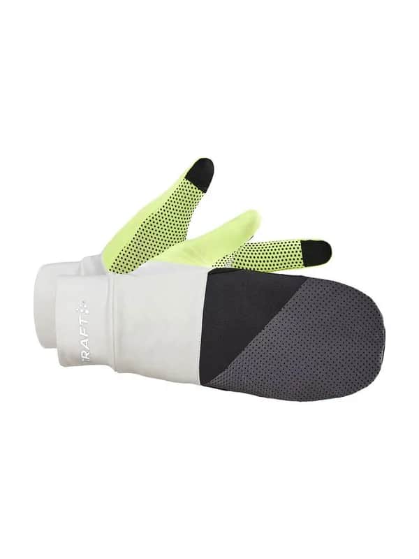 ADV Lumen Fleece Hybrid Glove - Ash White/Flumino