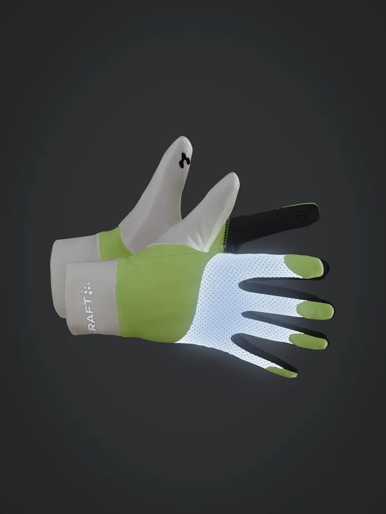 ADV Lumen Fleece Glove - Ash White/Flumino