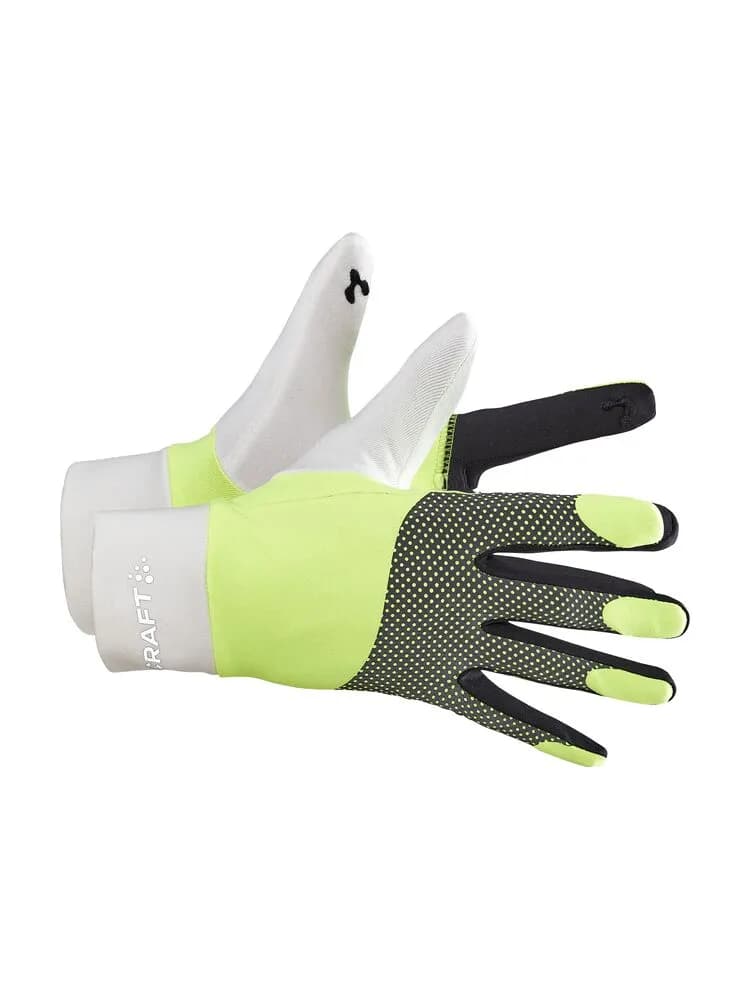 ADV Lumen Fleece Glove - Ash White/Flumino