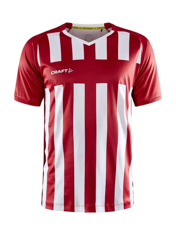 Progress 2.0 Stripe Jersey M - Bright Red/White