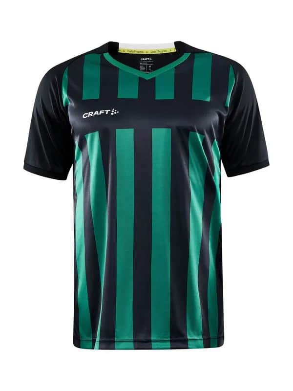 Progress 2.0 Stripe Jersey M - Black/Team Green
