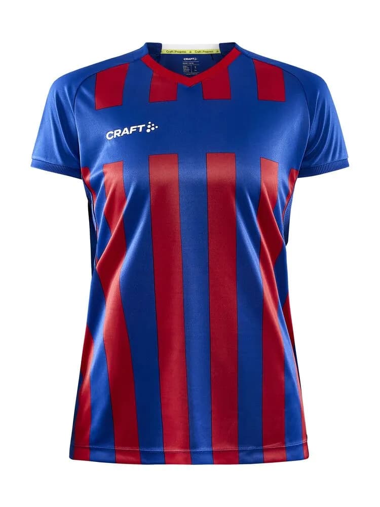 Progress 2.0 Stripe Jersey W - Club Cobolt/Bright Red