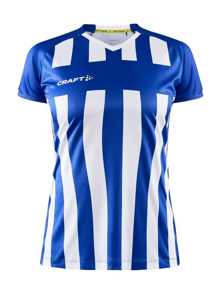 Progress 2.0 Stripe Jersey W - Club Cobolt/White
