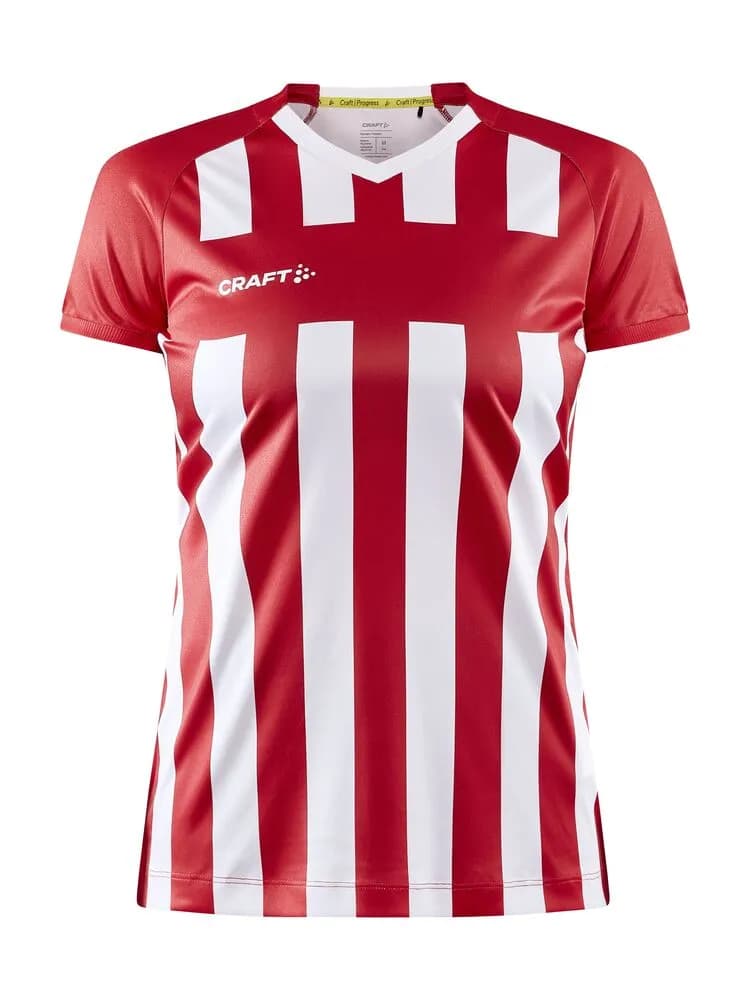 Progress 2.0 Stripe Jersey W - Bright Red/White