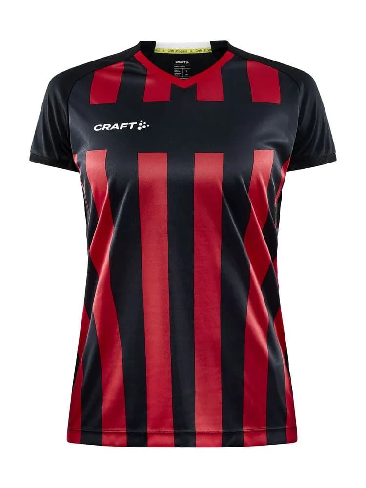 Progress 2.0 Stripe Jersey W - Black/Bright Red