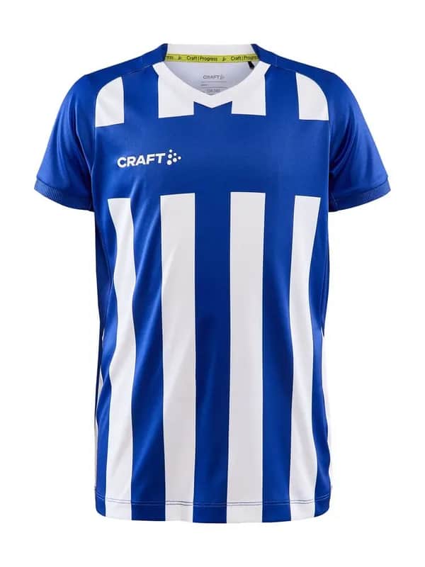 Progress 2.0 Stripe Jersey Jr - Club Cobolt/White