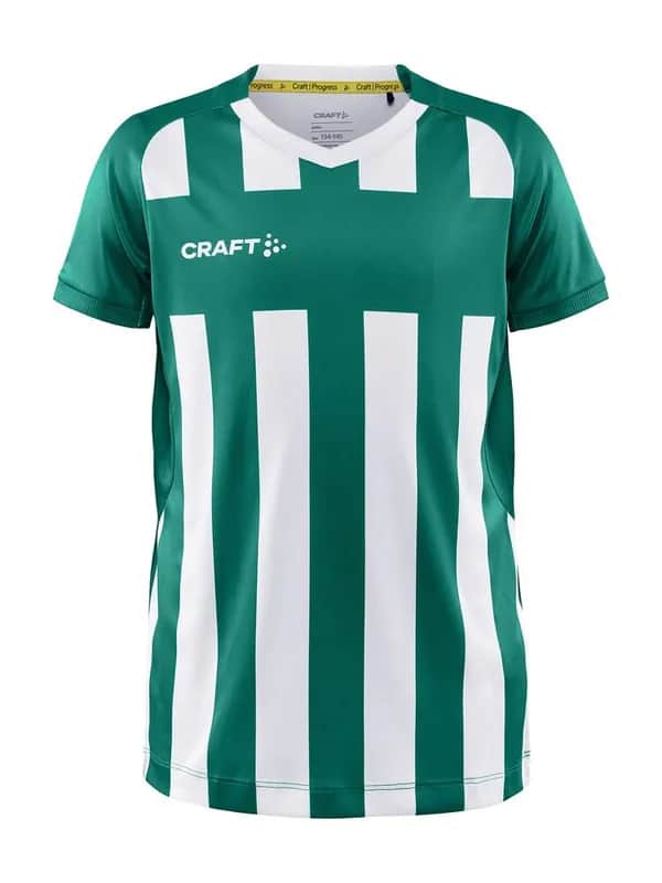 Progress 2.0 Stripe Jersey Jr - Team Green/White