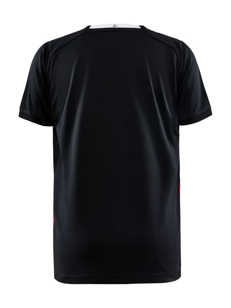 Progress 2.0 Stripe Jersey Jr - Black/Bright Red